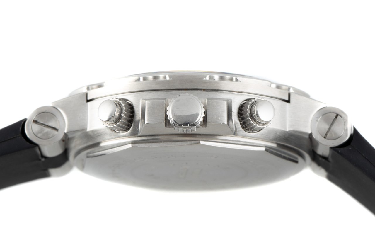 IMG_9081 Bulgari Diagono Mens watch Unisex Automatic Steel SD 38S GMT Replica 5
