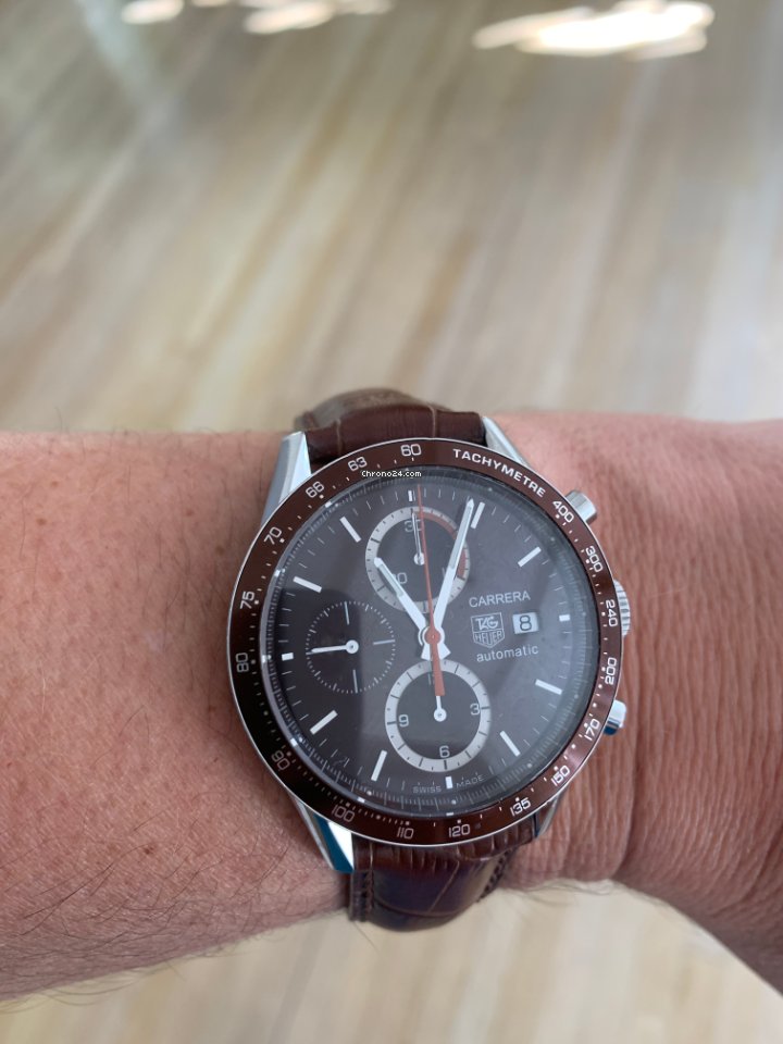 IMG_9081 TAG Heuer Carrera Calibre 16 Mens watch Unisex Automatic Steel CV2013-3 Replica 5