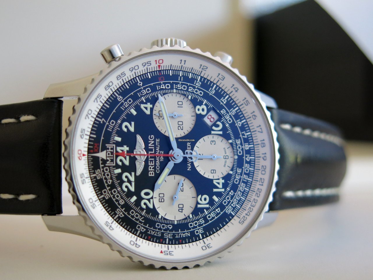 Breitling Navitimer Cosmonaute Mens watch Unisex Manual winding Steel AB021012.BB59.435X.A20BA.1 Replica 5