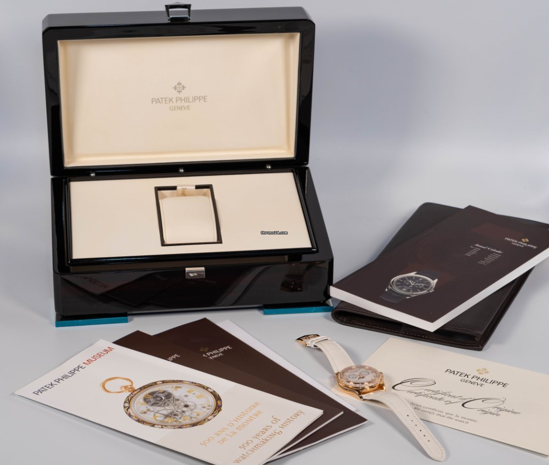 IMG_9081 Patek Philippe Annual Calendar Womens watch Automatic Rose gold 4936R Replica 5