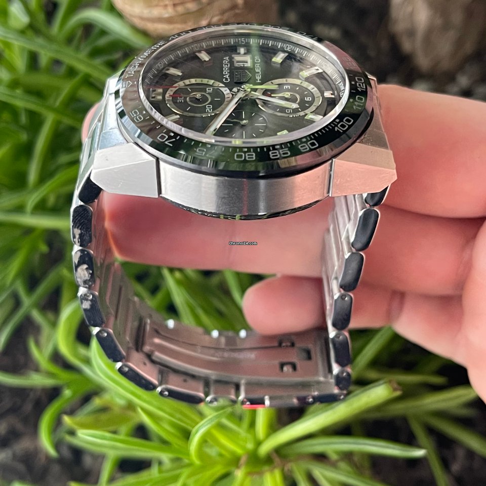 IMG_9081 TAG Heuer Carrera Calibre HEUER 01 Mens watch Unisex Automatic Steel CAR201W.BA0714 Replica 5