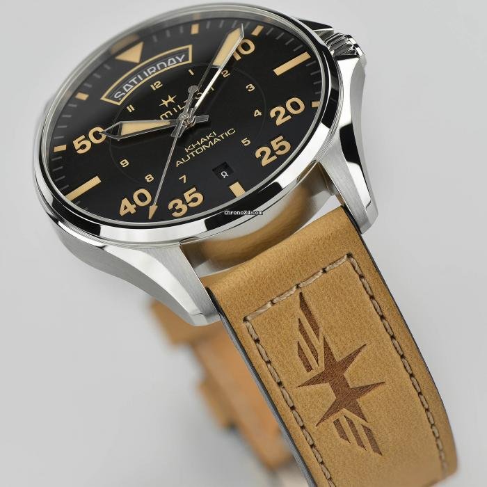 IMG_9081 Hamilton Khaki Aviation Mens watch Unisex Automatic Steel H64645531 Replica 5