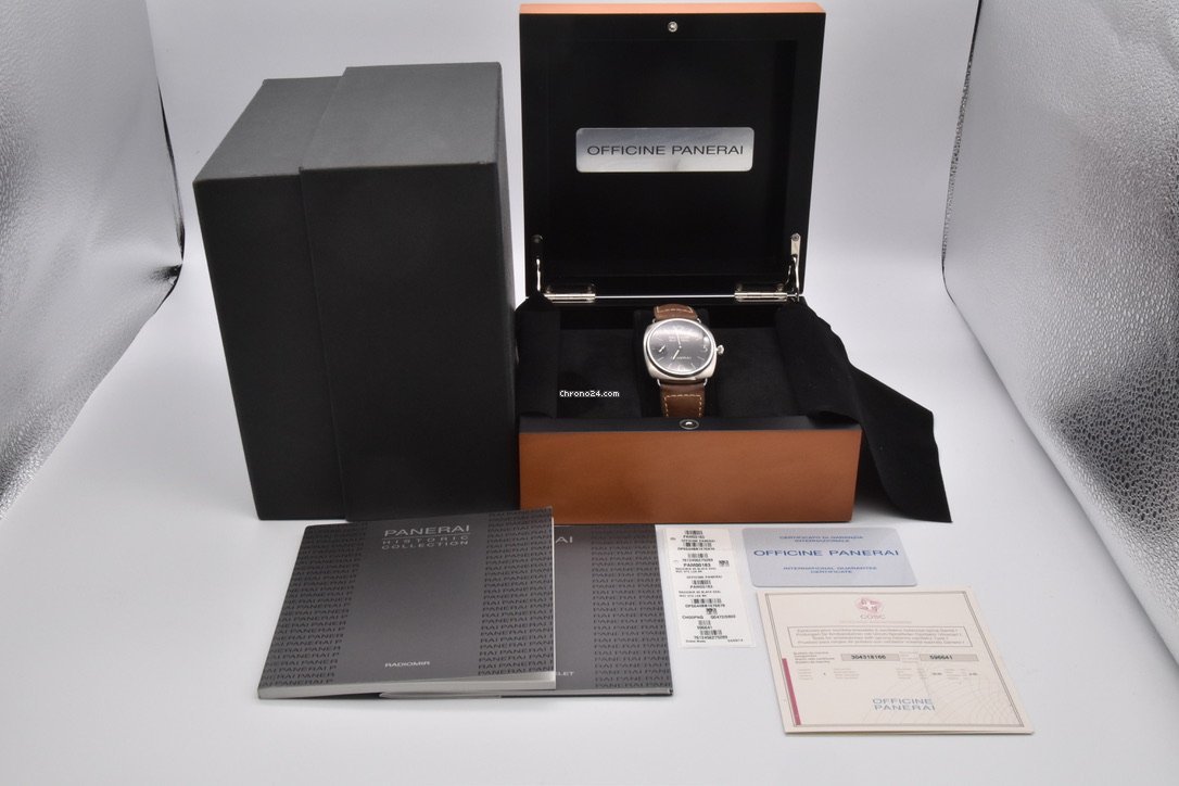 IMG_9081 Panerai Radiomir Black Seal Mens watch Unisex Manual winding Steel PAM 00183 Replica 5