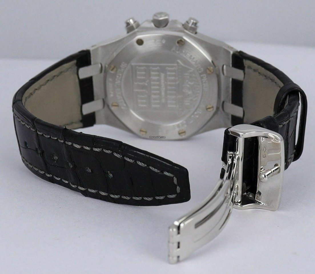 Audemars Piguet Royal Oak Chronograph Mens watch Unisex Automatic Platinum 26035PT.00.D002CR.01 Replica 5