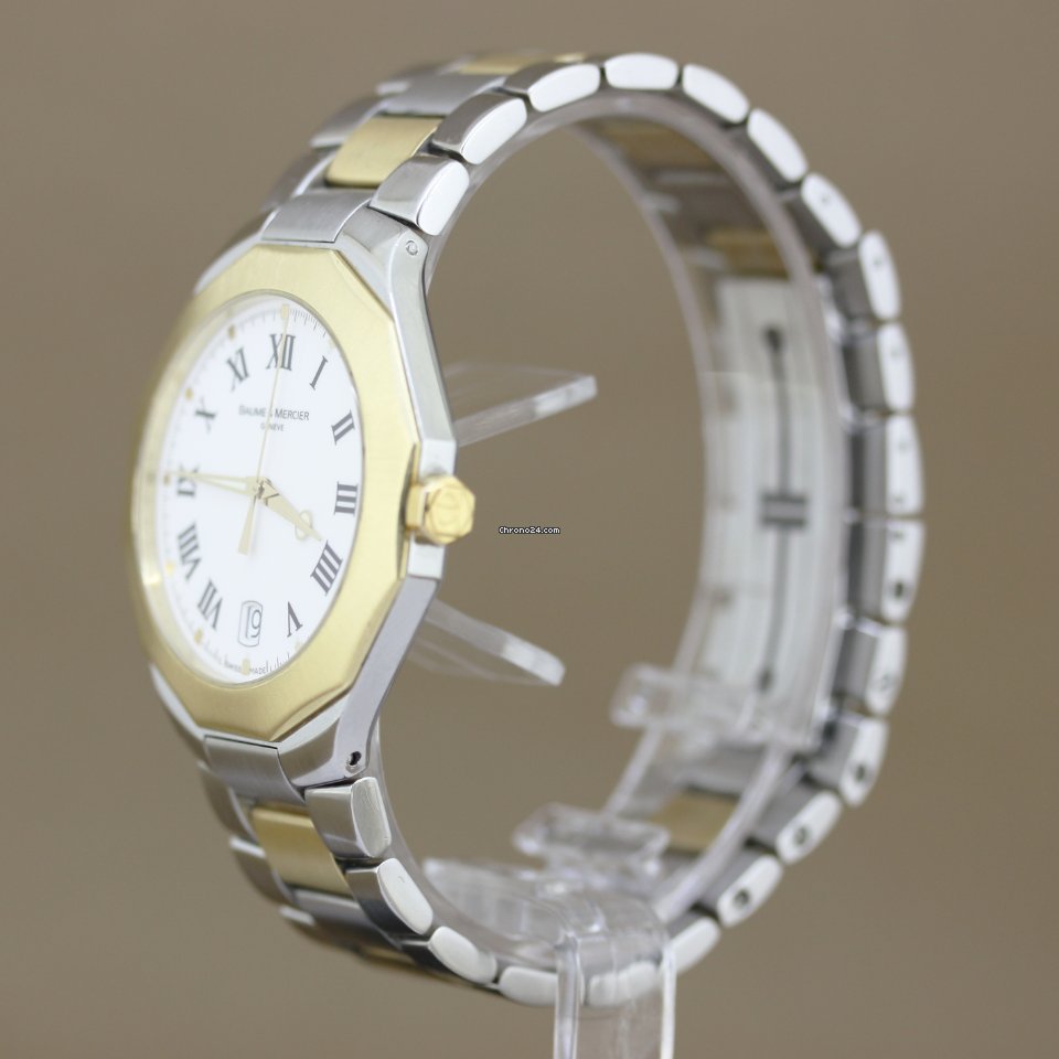 IMG_9081 Baume & Mercier Riviera Mens watch Unisex Quartz Gold Steel Baume & Mercier Riviera Replica 5