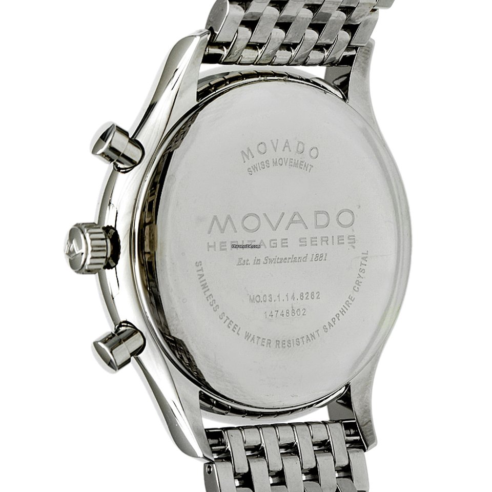 IMG_9081 Movado Mens watch Unisex Quartz Steel 3650014 Replica 5