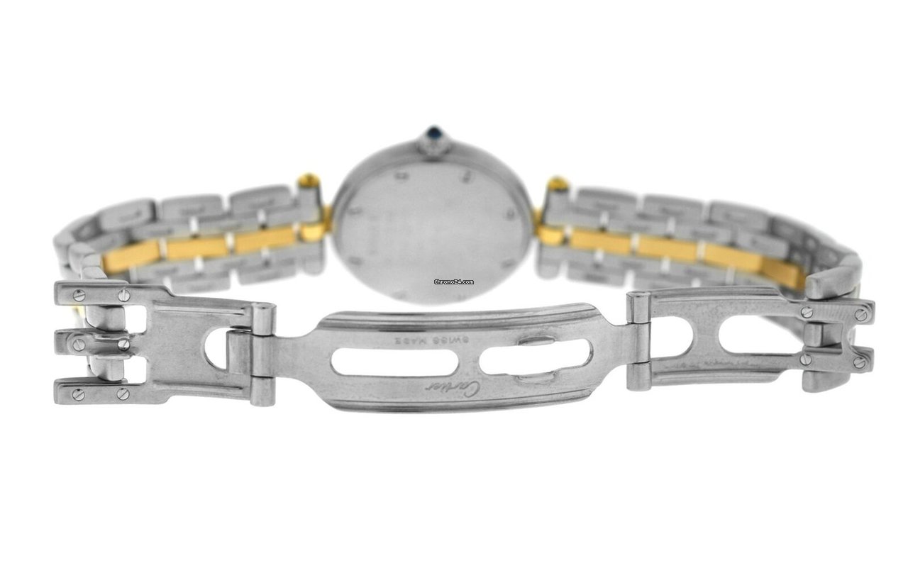 IMG_9081 Cartier Panthere Womens watch Quartz Gold Steel 1057920C Replica 5