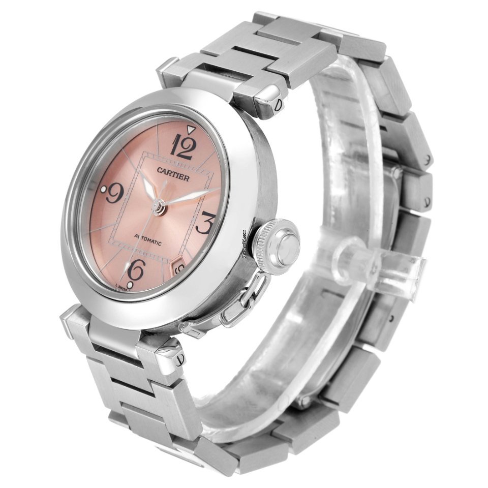 IMG_9081 Cartier Pasha C Womens watch Automatic Steel W31075M7 Replica 5