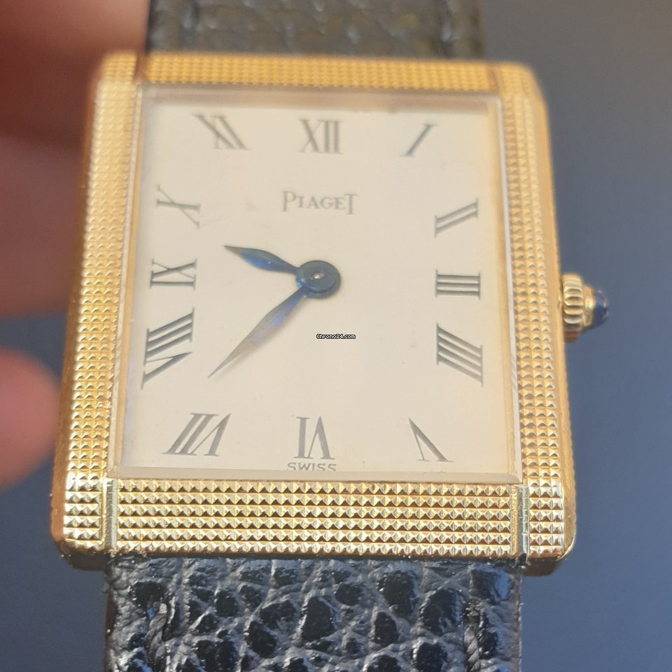 IMG_9081 Piaget Mens watch Unisex Manual winding Yellow gold 9151 Replica 5