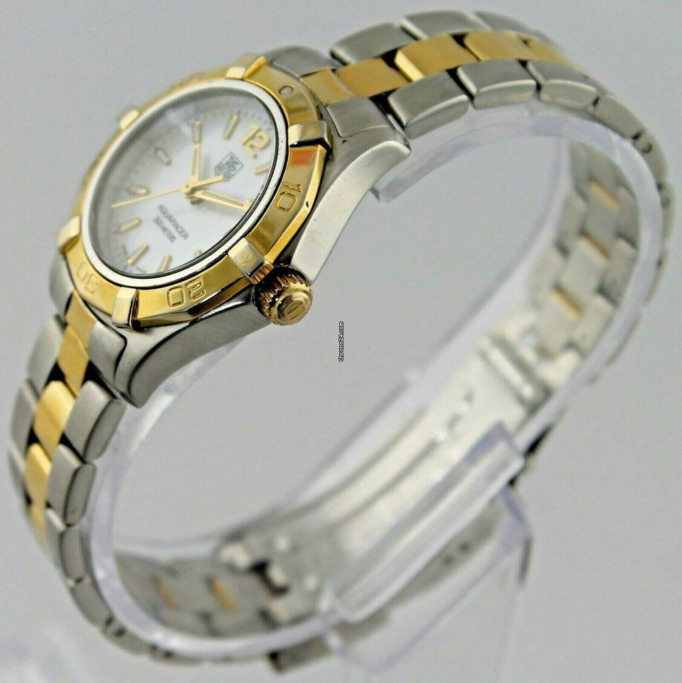 IMG_9081 TAG Heuer Aquaracer Lady Quartz Gold Steel WAF1424.BB0814 Replica 5