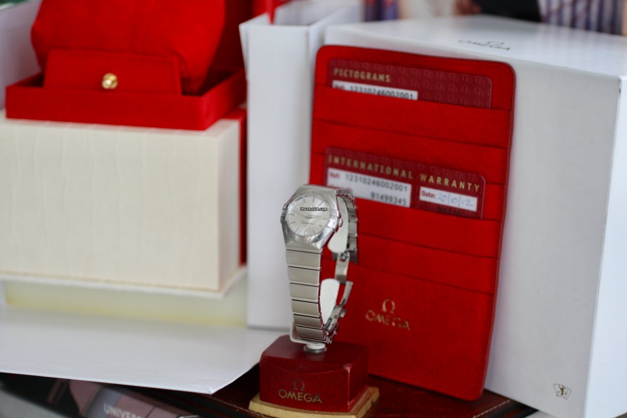 IMG_9081 Omega Constellation Quartz Womens watch Quartz Steel 123.10.24.60.02.001 Replica 5