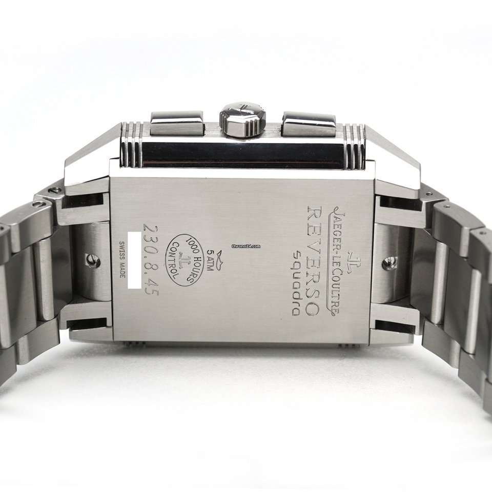 Jaeger-LeCoultre Reverso Squadra Chronograph GMT Steel Q7018120 Replica 5