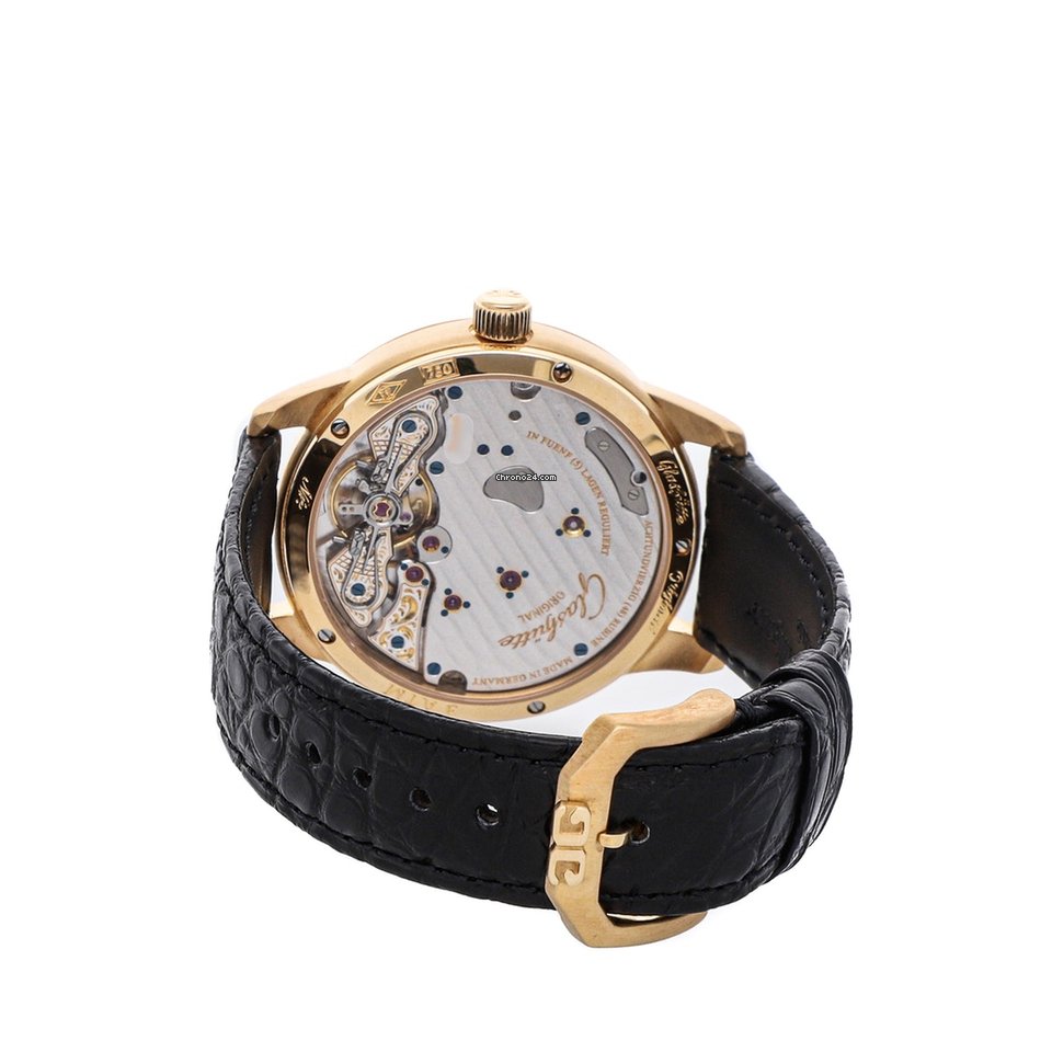 IMG_9081 Glashutte Original PanoReserve Mens watch Unisex Manual winding Rose gold 65-01-01-01-04 Replica 5