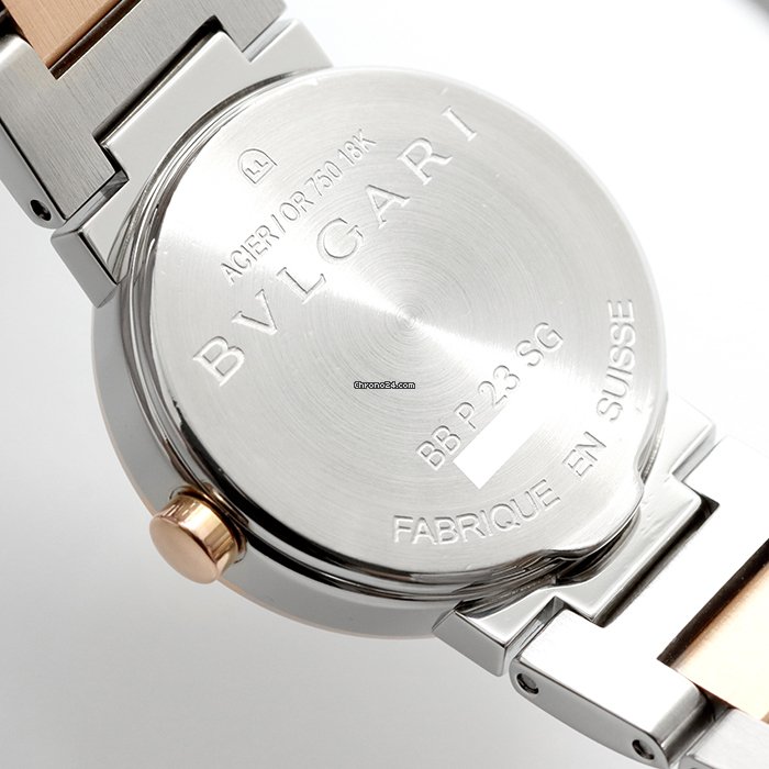 IMG_9081 Bulgari Bulgari Quartz Gold Steel BBP23SG Replica 5