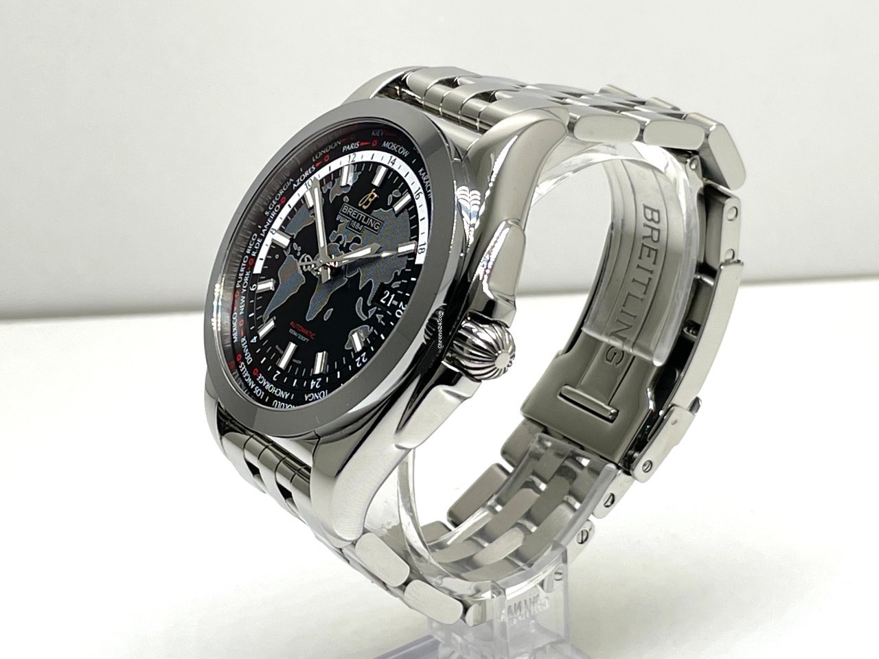 IMG_9081 Breitling Galactic Unitime Automatic Steel WB3510U4 Replica 5