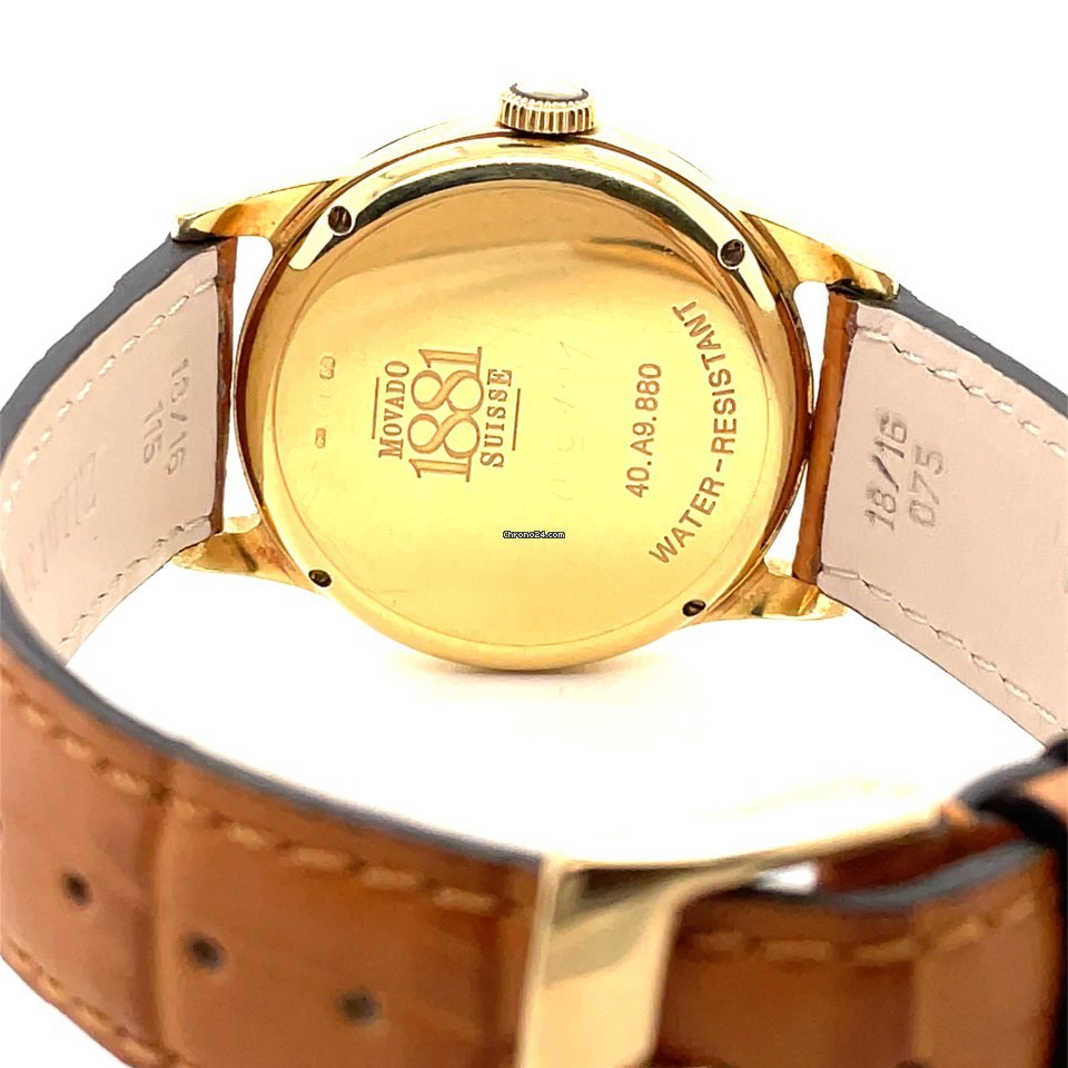Movado 1881 Automatic Mens watch Unisex Automatic Yellow gold Movado 40.A9.880 Replica 5