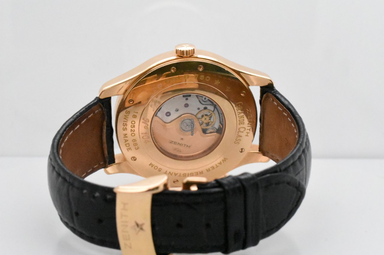 Zenith Mens watch Unisex Automatic Rose gold 18.0520.683 Replica 5