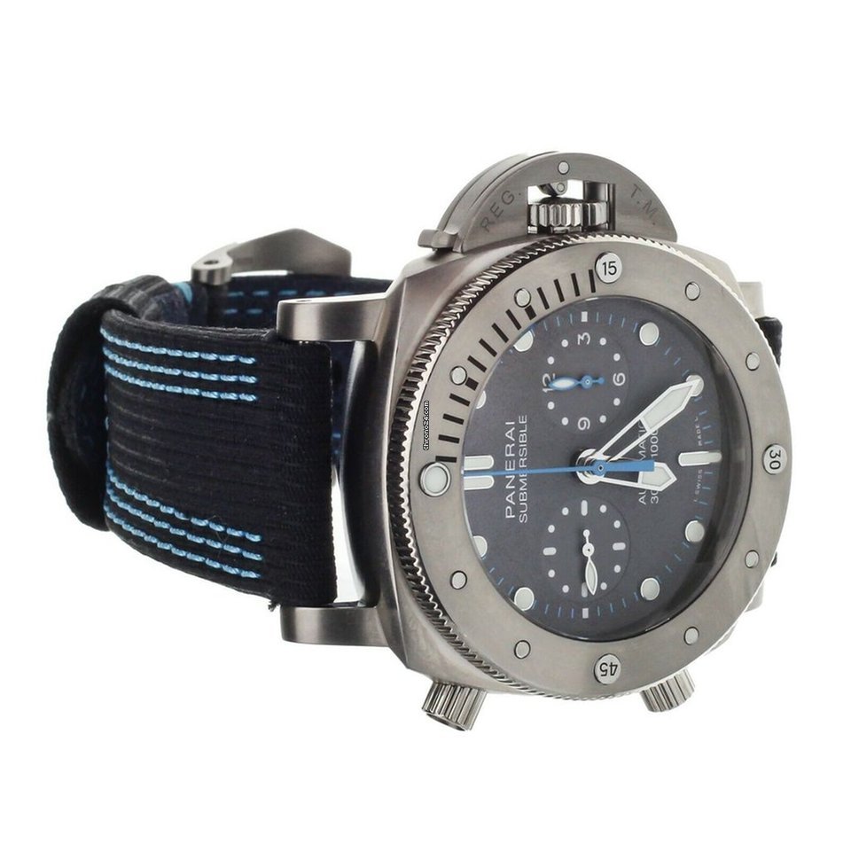 IMG_9081 Panerai Luminor Submersible Mens watch Unisex Automatic Titanium PAM1027 Replica 5