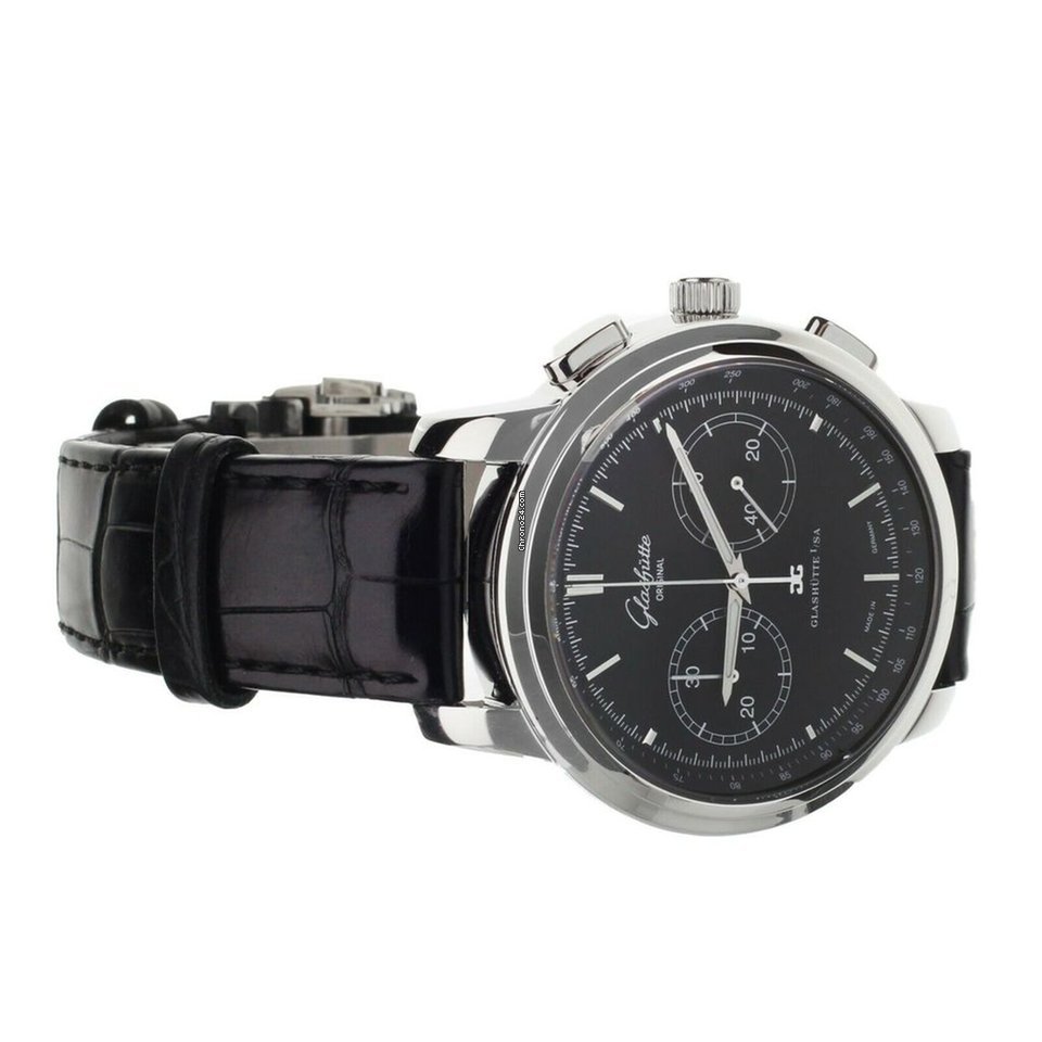IMG_9081 Glashutte Original Senator Chronograph XL Mens watch Unisex Automatic Steel 39-34-20-42-04 Replica 5