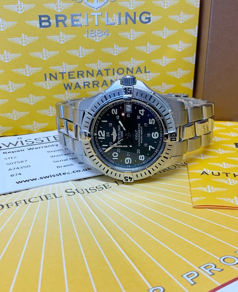 Breitling Colt Quartz Mens watch Unisex Quartz Steel A74350 Replica 5