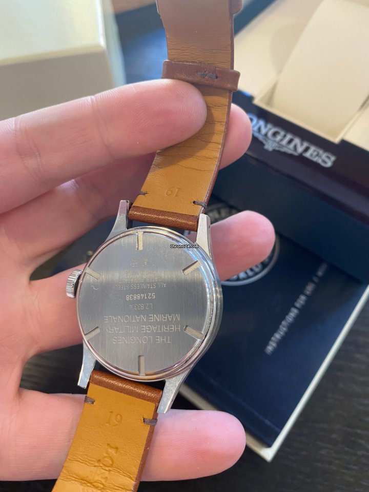 IMG_9081 Longines Heritage Mens watch Unisex Automatic Steel L28334932 Replica 5
