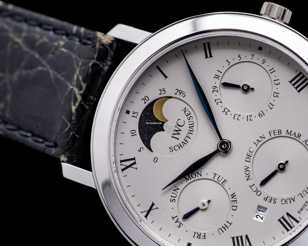 IMG_9081 IWC Portofino Mens watch Unisex Manual winding Platinum 2050 Replica 5