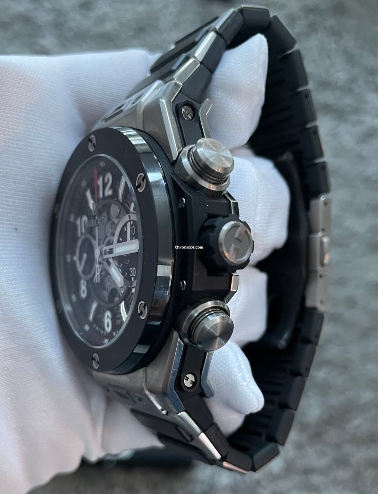 IMG_9081 Hublot Big Bang Unico Mens watch Unisex Automatic Titanium 411.NM.1170.NM Replica 5