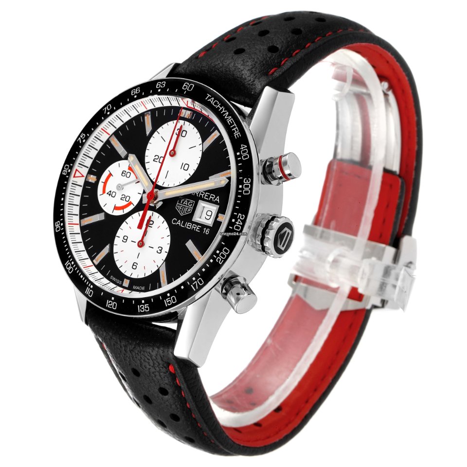 IMG_9081 TAG Heuer Carrera Calibre 16 Mens watch Unisex Automatic Steel CV201AP.FC6429 Replica 5