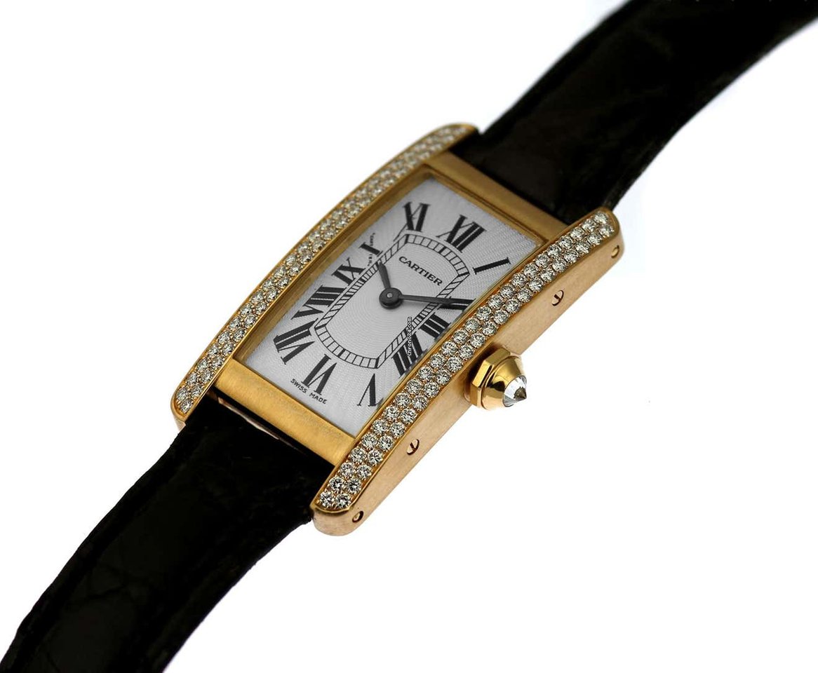 IMG_9081 Cartier Tank Americaine Womens watch Automatic Rose gold WB704751 Replica 5