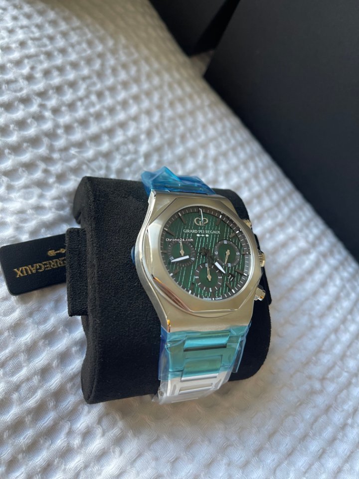 IMG_9081 Girard Perregaux Laureato Mens watch Unisex Automatic Steel 81020-11-001-11A Replica 5