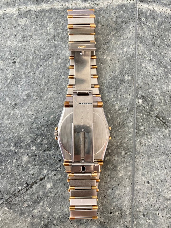 IMG_9081 Omega Constellation Mens watch Unisex Quartz Gold Steel 1448 431 Replica 5