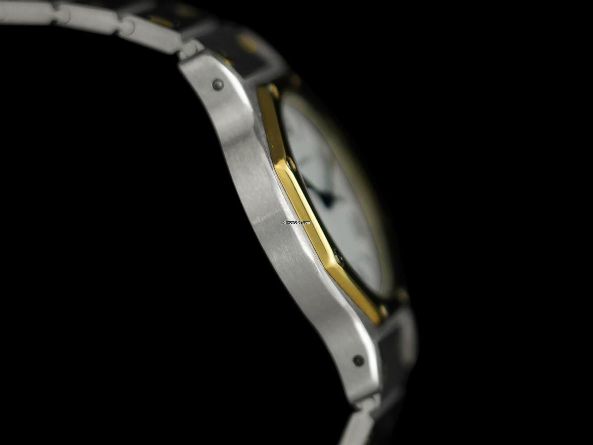 Cartier Santos Mens watch Unisex Automatic Gold Steel 8446ST Replica 5