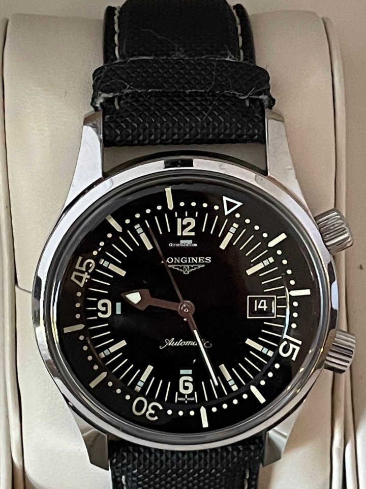 Longines Legend Diver Mens watch Unisex Automatic Steel L3.674.4.50.0 Replica 5