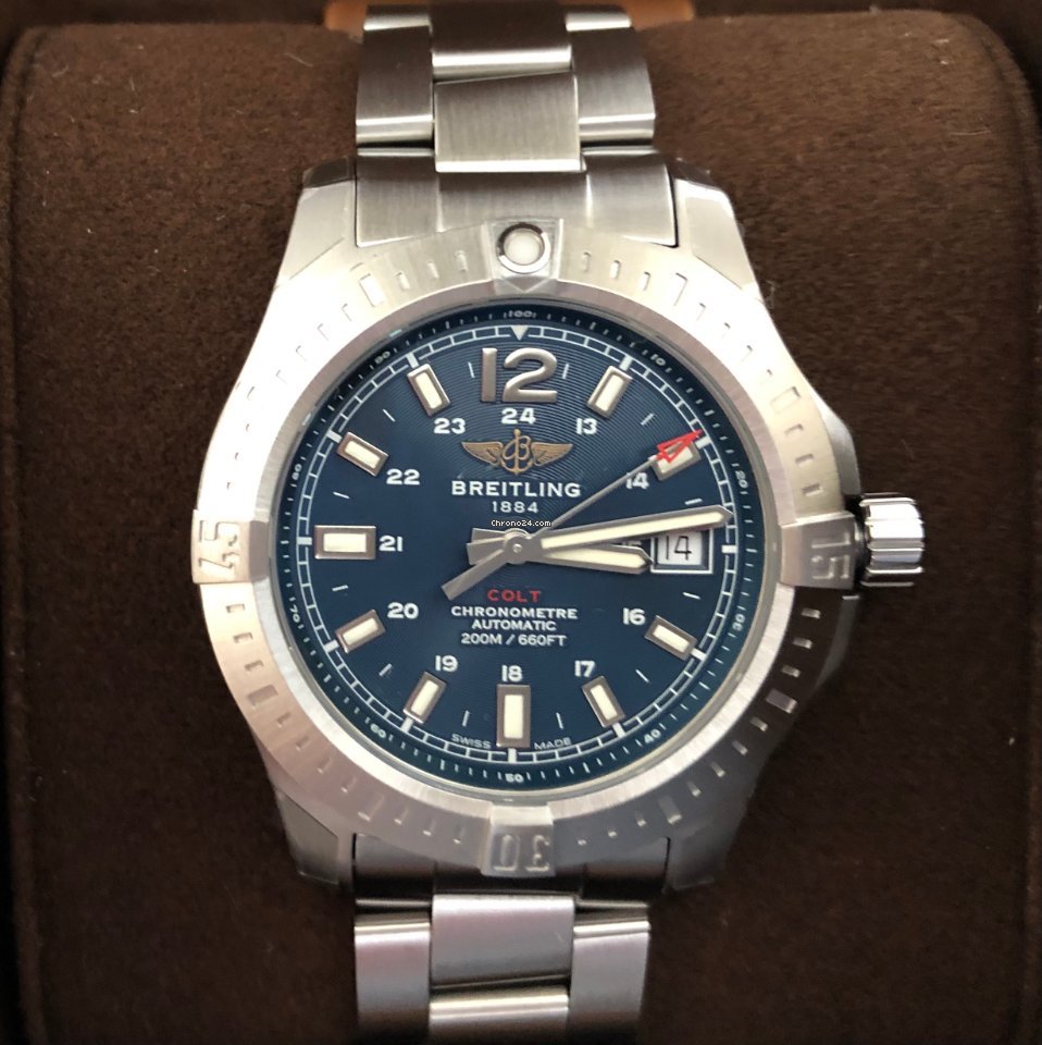 Breitling Chronomat Colt Mens watch Unisex Automatic Steel A17313101C1A1 Replica 5