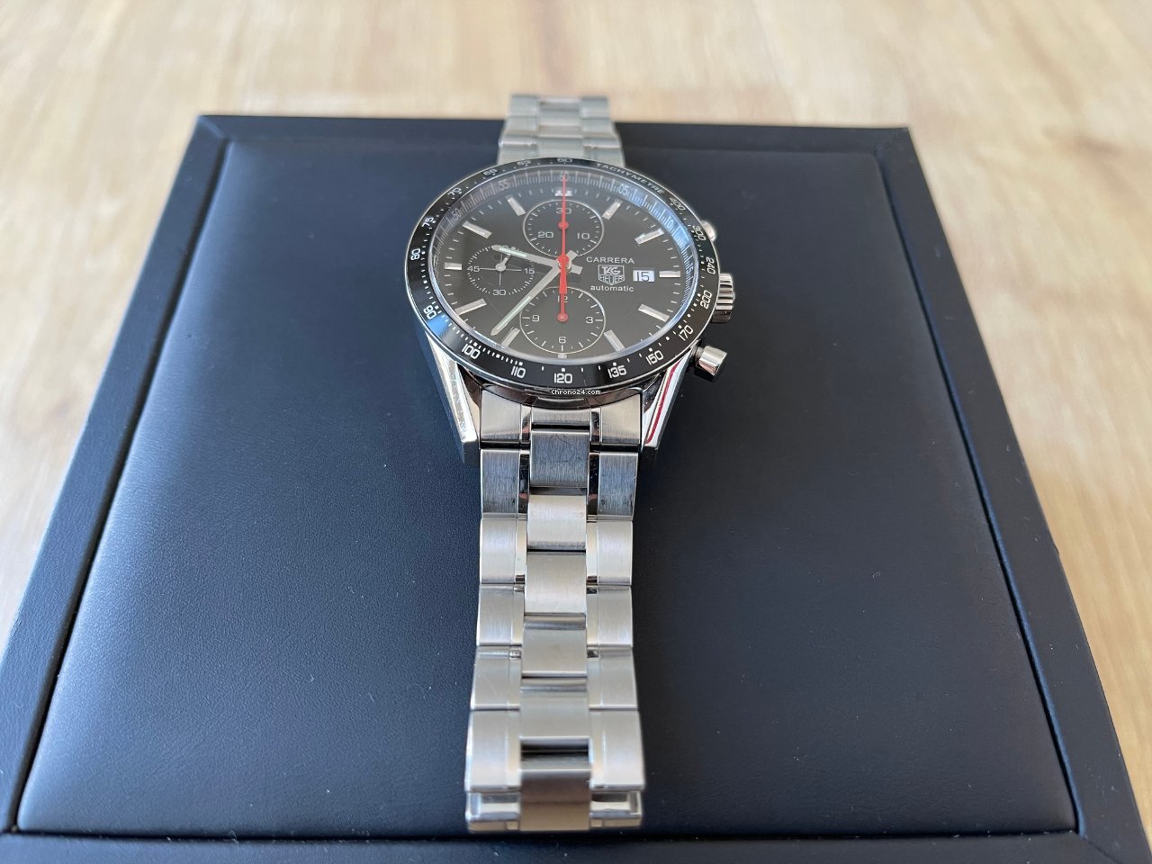 IMG_9081 TAG Heuer Carrera Calibre 16 Mens watch Unisex Automatic Steel CV2014-3 Replica 5