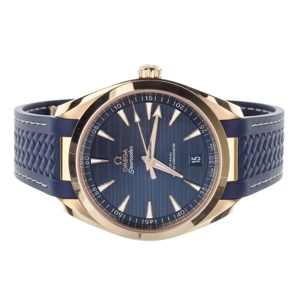 IMG_9081 Omega Seamaster Aqua Terra Mens watch Unisex Automatic Rose gold 220.52.41.21.03.001 Replica 5