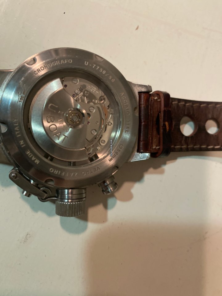 IMG_9081 U-Boat Flightdeck Mens watch Unisex Automatic Steel U-7750 50 Replica 5