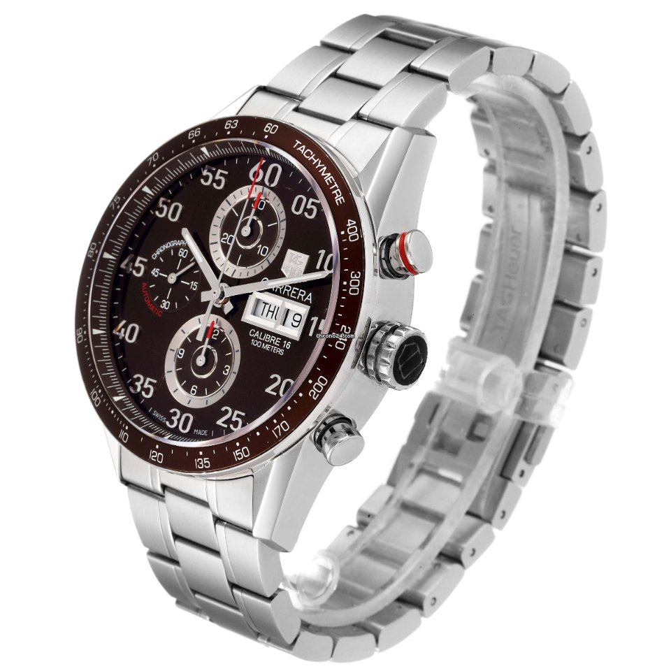 TAG Heuer Carrera Calibre 16 Mens watch Unisex Automatic Steel CV2A12.FC6236 Replica 5