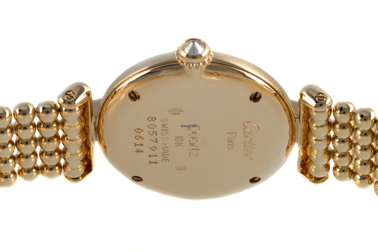 IMG_9081 Cartier Womens watch Quartz Yellow gold 8057911 Replica 5