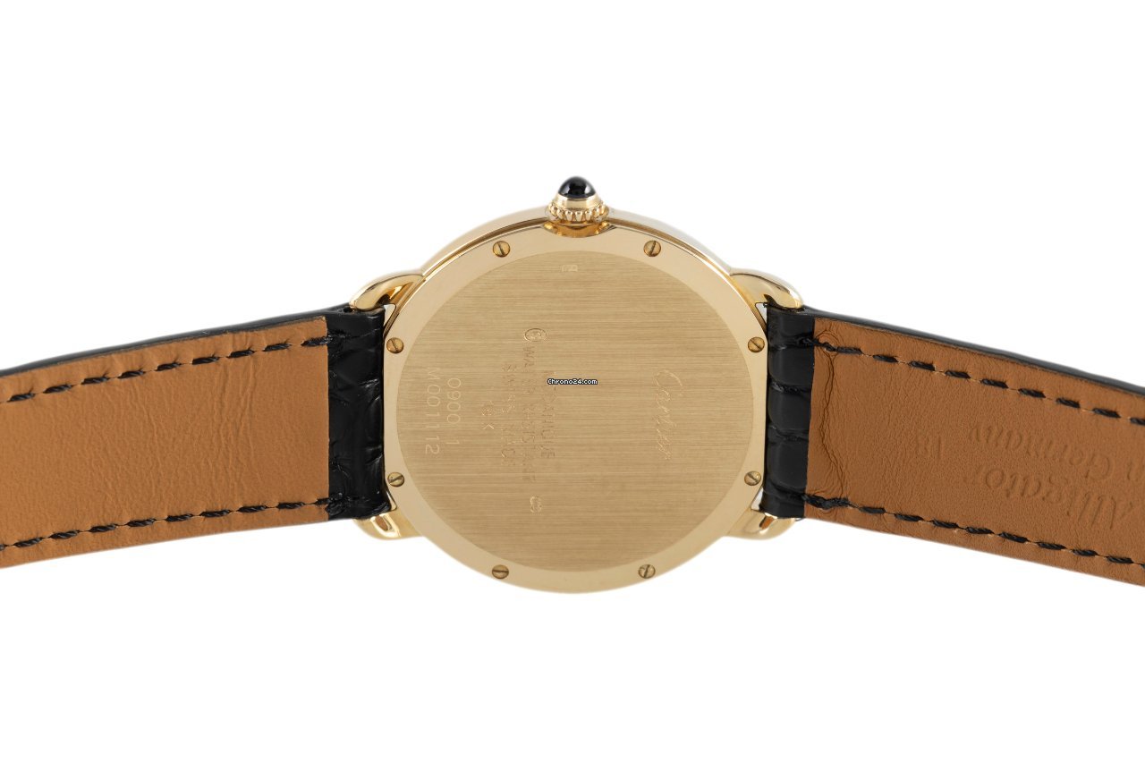 IMG_9081 Cartier Ronde Louis Cartier Mens watch Unisex Manual winding Yellow gold 0900 Replica 5