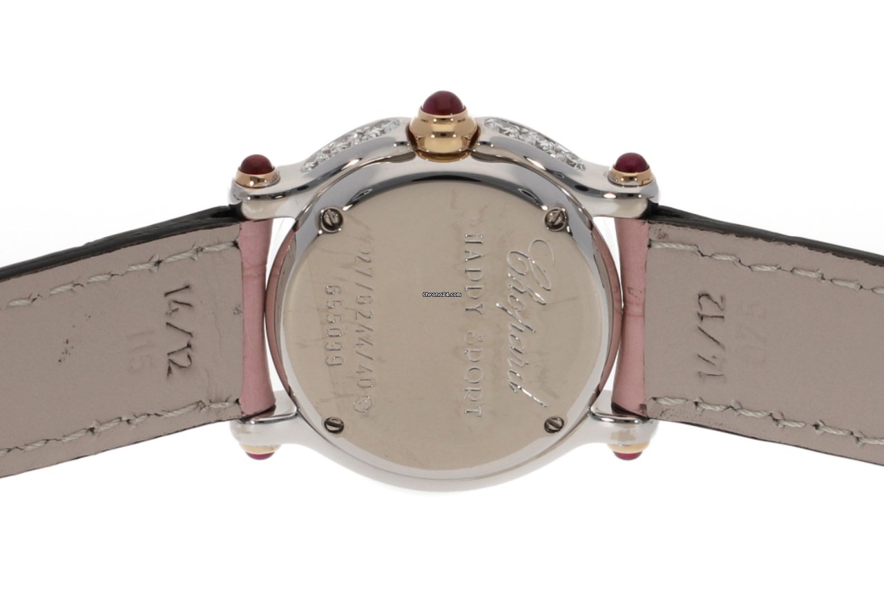 Chopard Happy Sport Womens watch Quartz White gold 27 6244 40 Replica 5