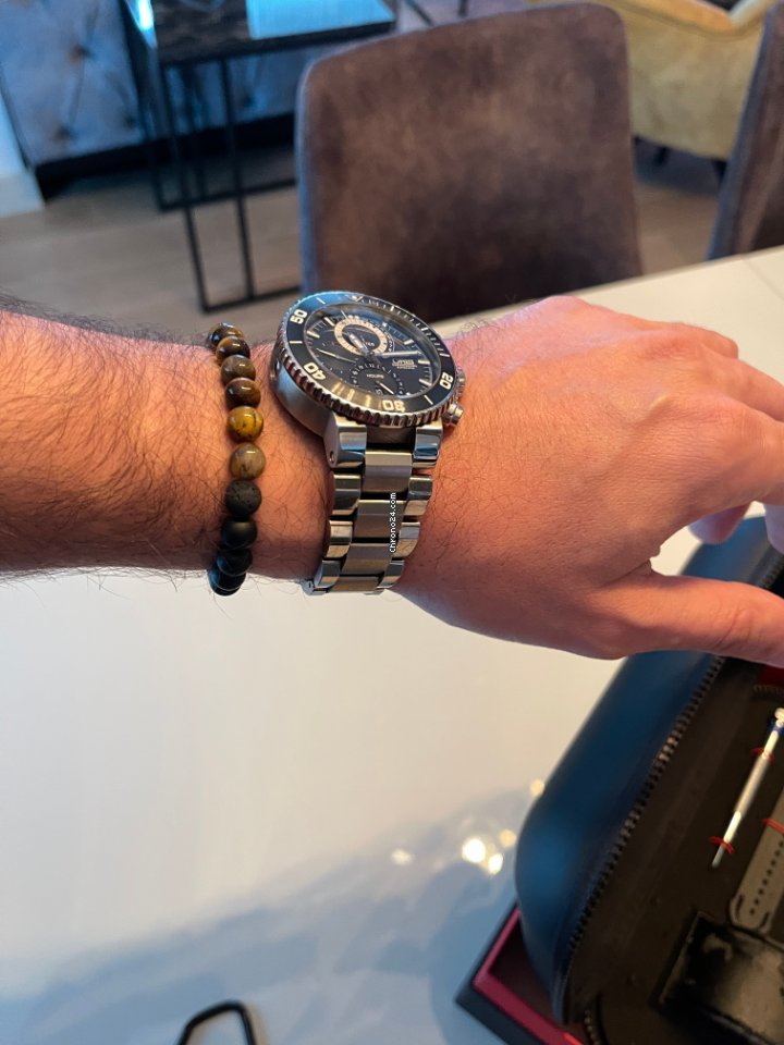IMG_9081 Oris Carlos Coste Limited Edition Mens watch Unisex Automatic Titanium 01 674 7655 7184-Set Replica 5