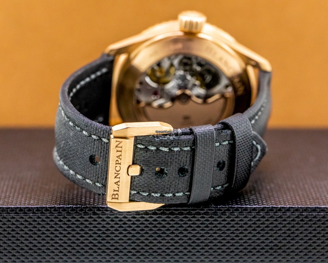 IMG_9081 Blancpain Fifty Fathoms Bathyscaphe Mens watch Unisex Automatic Rose gold 5000-36S30-B52A Replica 5