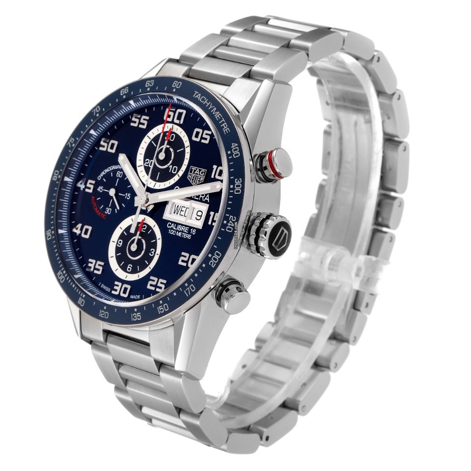 IMG_9081 TAG Heuer Carrera Calibre 16 Mens watch Unisex Automatic Steel CV2A1V.BA0738 Replica 5