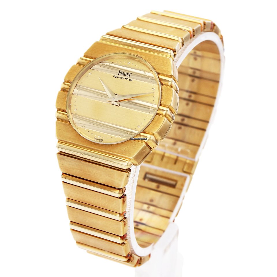 IMG_9081 Piaget Polo Mens watch Unisex Quartz Yellow gold NUMBER 761C701 Replica 5