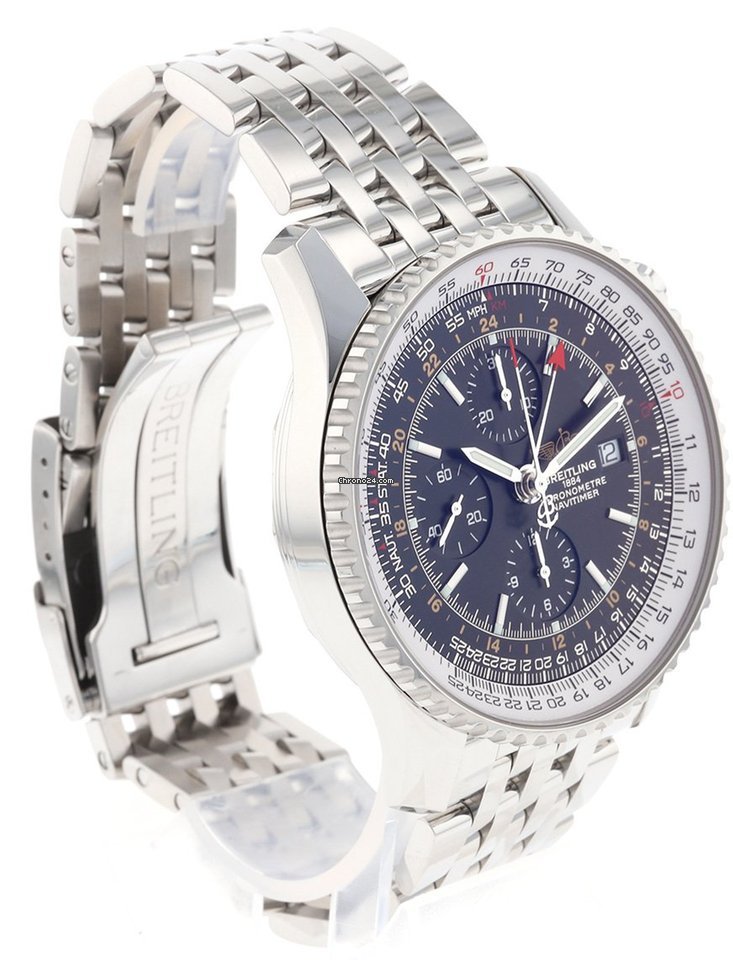 IMG_9081 Breitling Navitimer World Mens watch Unisex Automatic Steel A2432212.B726.443A Replica 5