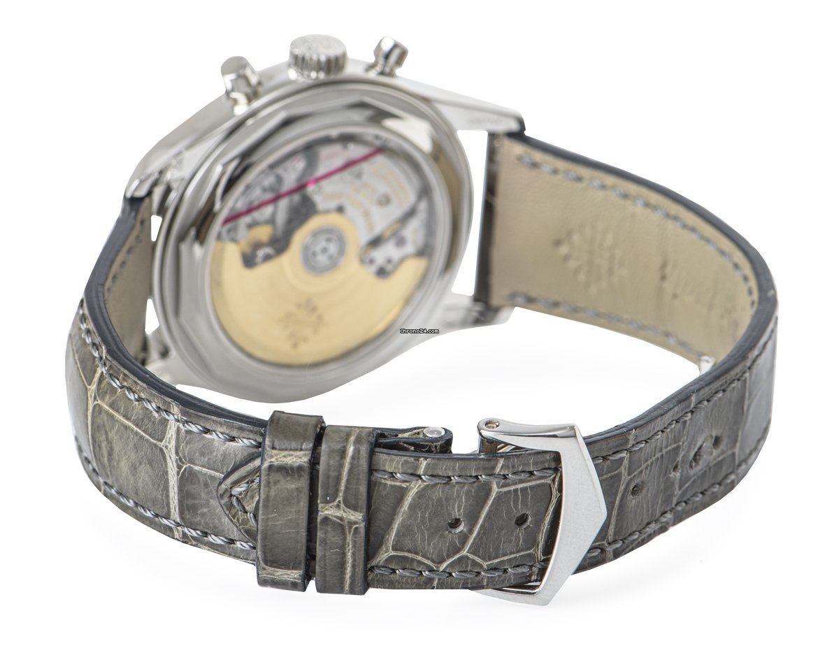 IMG_9081 Patek Philippe Annual Calendar Chronograph Mens watch Unisex Automatic Platinum 5960P-001 Replica 5