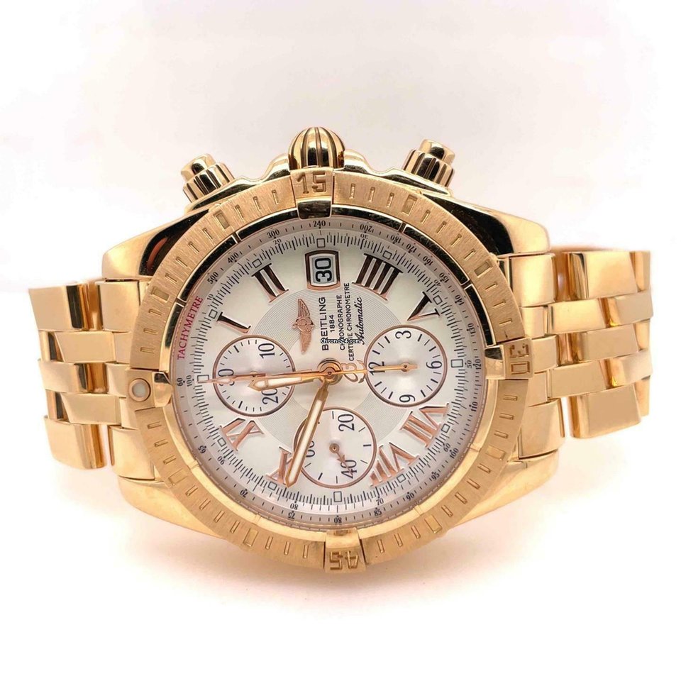 Breitling Chronomat Evolution Automatic Rose gold H13356 Replica 5