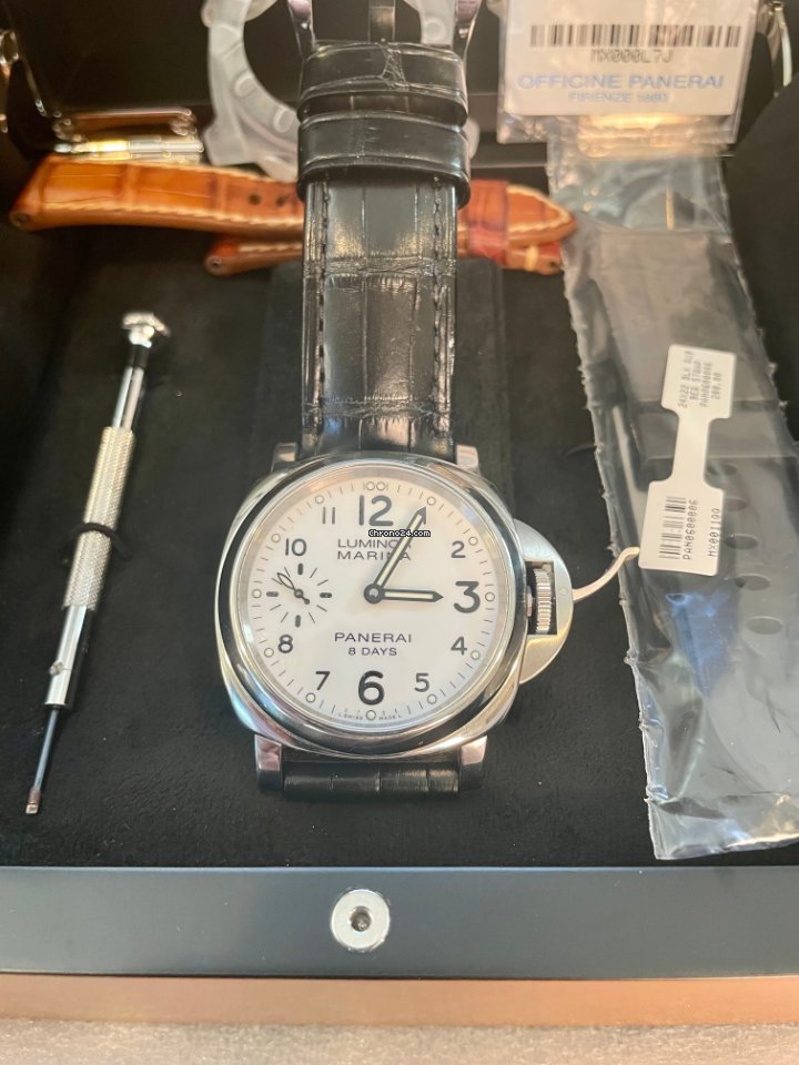 Panerai Luminor Marina 8 Days Mens watch Unisex Manual winding Steel PAM 00563 Replica 5