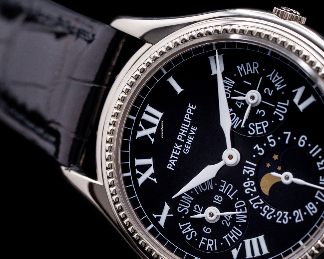 IMG_9081 Patek Philippe Perpetual Calendar Mens watch Unisex Automatic White gold 5038G Replica 5